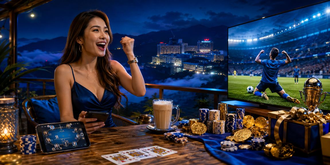 Pemain poker di Genting Highlands menikmati kemenangan